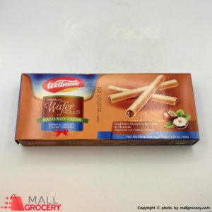 Wellmade-Premium Wafer Rolls Hazelnut Cream 3.17 Oz 90 Gr