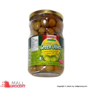 Baraka-Cracked Green Olives 24.6 Oz