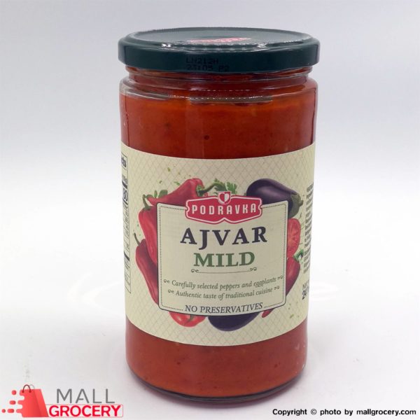 Podravka-Ajvar Mild Eggplant Pepper Appetizer 24 Oz 690 Gr