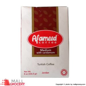 Alameed-Coffee Medium With Cardamom Turkish Coffee 8oz