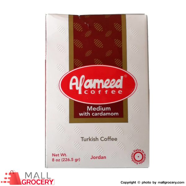 Alameed-Coffee Medium With Cardamom Turkish Coffee 8oz