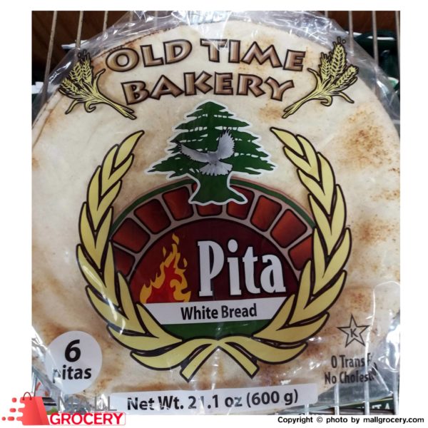 Old Time Bakery-Pita White Bread 6 Psc 21.1 Oz