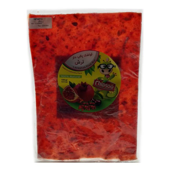 Lavashak Fruit Bar Flat With Pulp Chipsoo 100 Gr 3.5 Oz