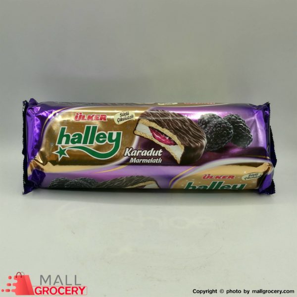 Ulker-Halley Chocolate Marshmallow With Blackberry 8x30 gr 236 Gr