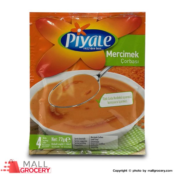 Piyale-Vegetable Lentil Soup 2.54 Oz 72 Gr