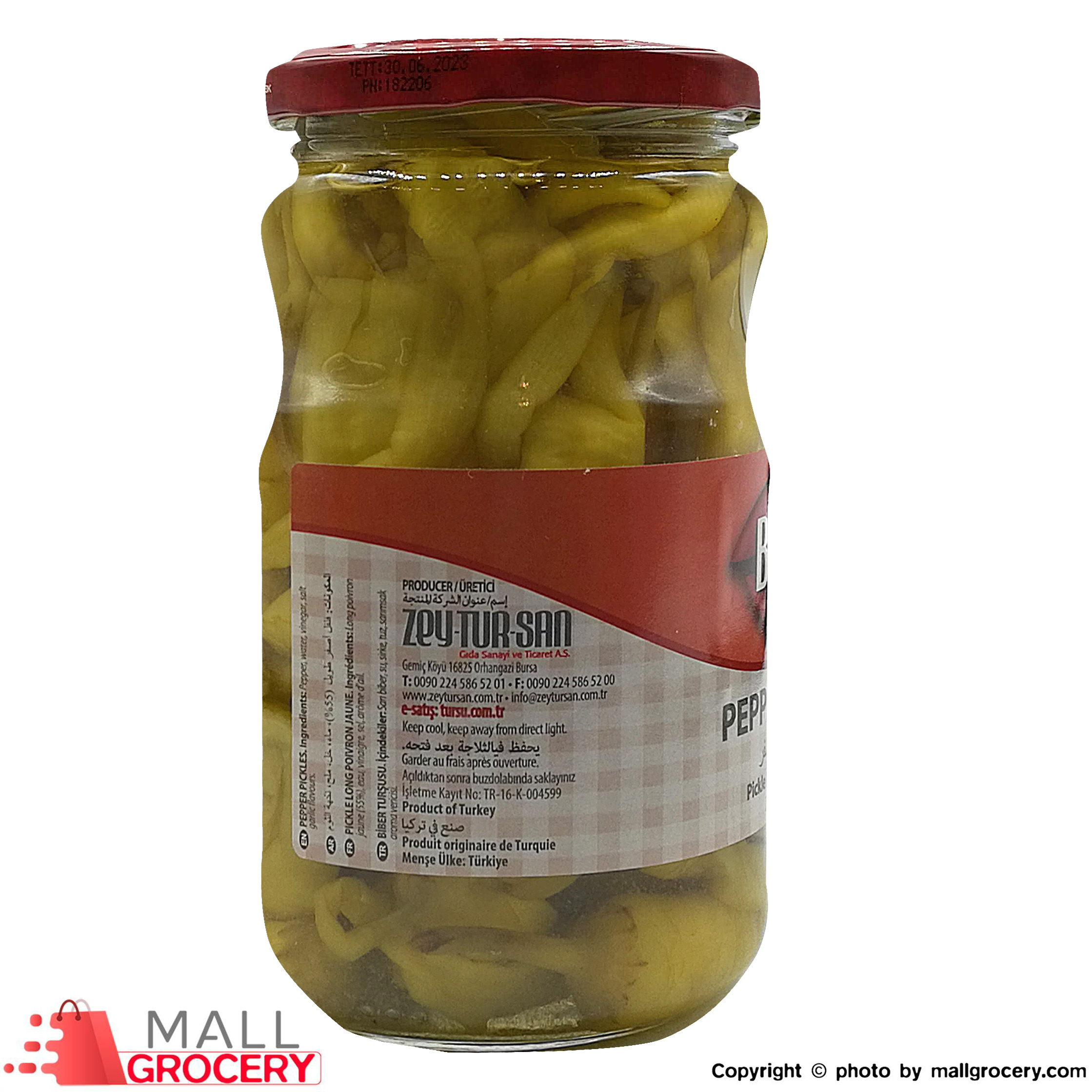 Berrak-Pepper Pickles 21 Oz 600 Gr Long Poivron Jaune - Image 3