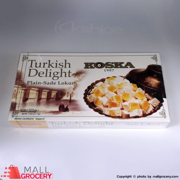 Koska-Turkish Delight Plain-sade Lokum 17.64 Oz 500 Gr