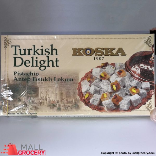 Koska-Turkish Delight Pistachio Antep Fistikli Lokum 17.64 Oz 500 Gr