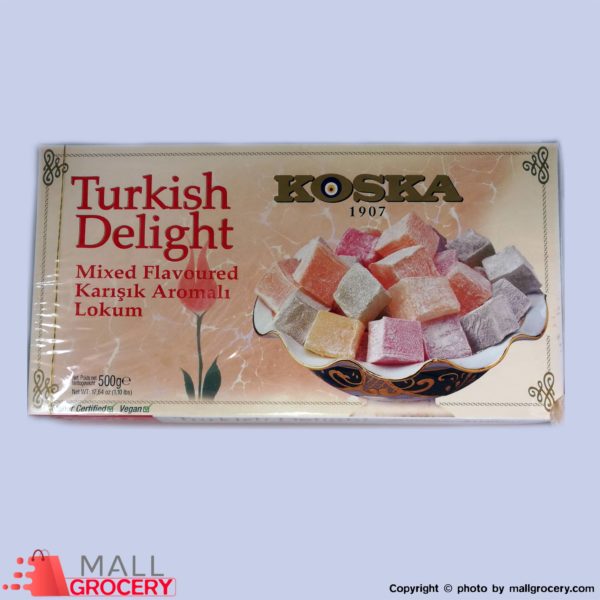 Koska-Turkish Delight Mixed Flavoured-karisik Aromali Lokum 17.64 Oz 500 Gr