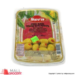 Sera-Green Olives Stuffed With Peppers 14.1 Oz