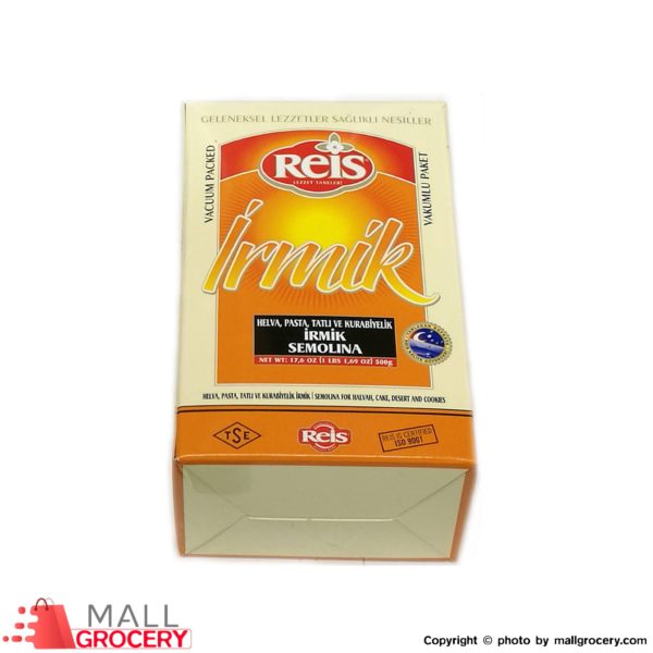 Reis-Pastry Flour Irmik Semolina 17.6 Oz - 500 Gr