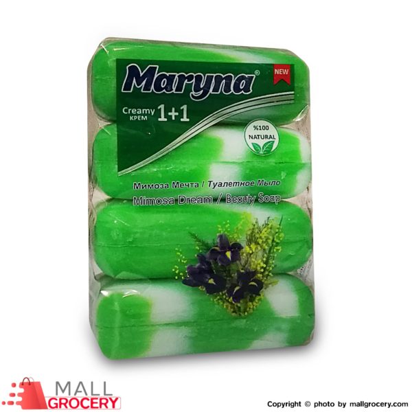 Maryna-Creamy1+1 Mimosa Dream Beauty Soap Turkey 4x90 Gr