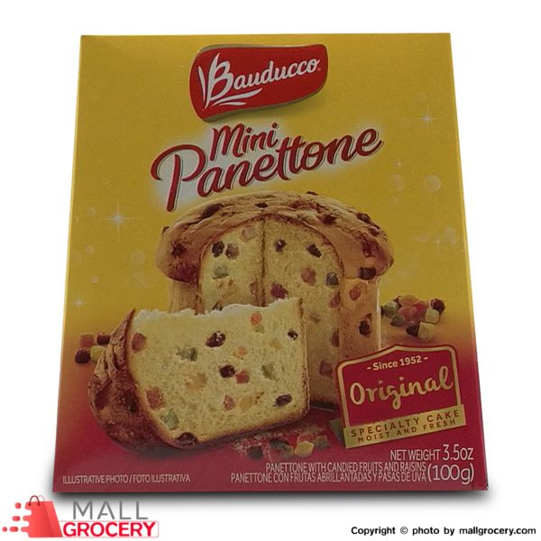 Bauducco Mini Panettone original Specialty Cake Moist Fresh 3.5 Oz 100Gr