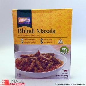 Ashoka-Cooked Okra Thick Gravy Bhindi Masala 10 Oz 280 Gr