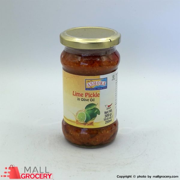Ashoka-Lime Pickle In Olive Oil 10.6 Oz 300 Gr