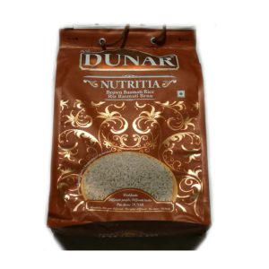 Dunar-Nutritia Brown Basmati Rice 10 Lb 4.54 Kg Brown Bag