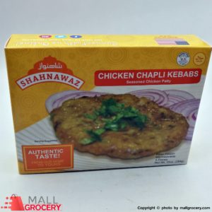 Shahnawaz-Frozen Halal Chicken Chapli Kebabs 4 X - Seasoned Chicken Patty 10 Oz 284 Gr