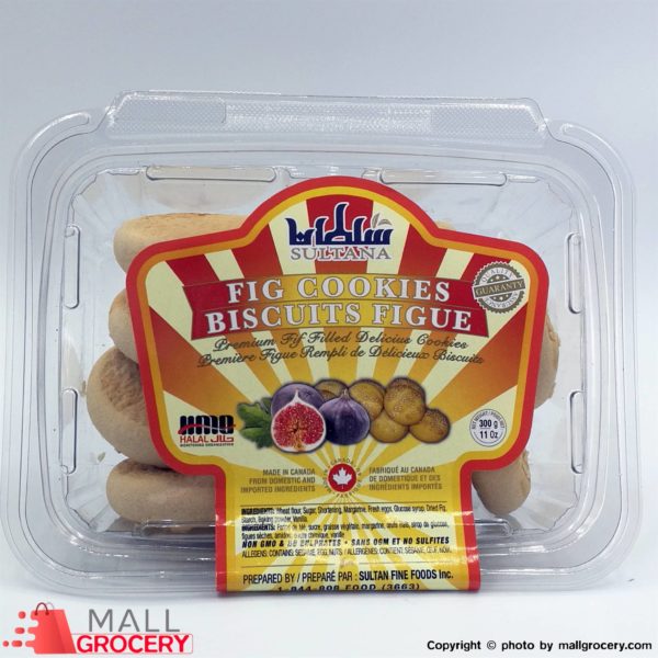 Halal 11 Oz 300 G-Sultana Fig Cookies Biscuits Figue