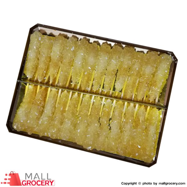 Saffron Rock Candy With 24 x Stick 500 Gr (Crystal Box)