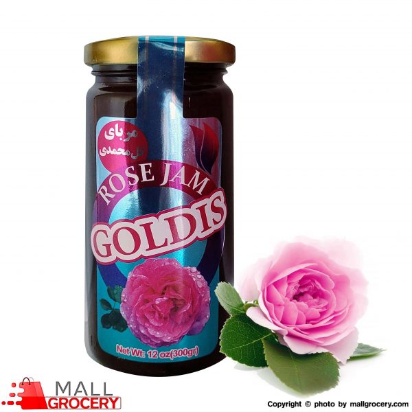 Goldis-Jam Rose Gol Flower Jam 12 Oz 300 Gr