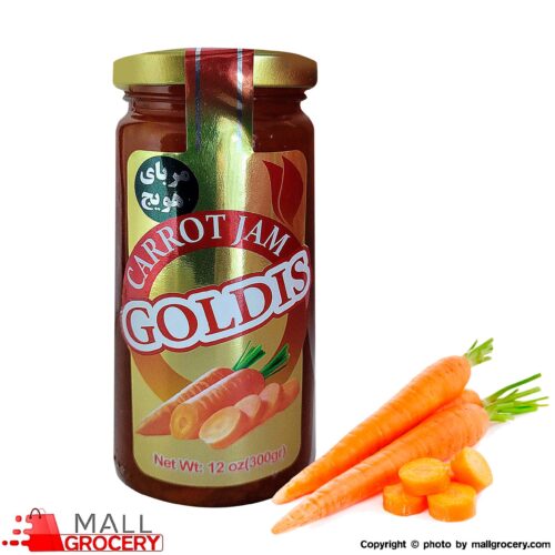 Goldis-Jam Carrot Havij 12 Oz 300 Gr