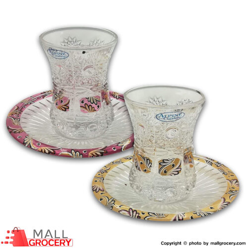 Alpin-Glass CupTwo Color Turkish-Set of 6