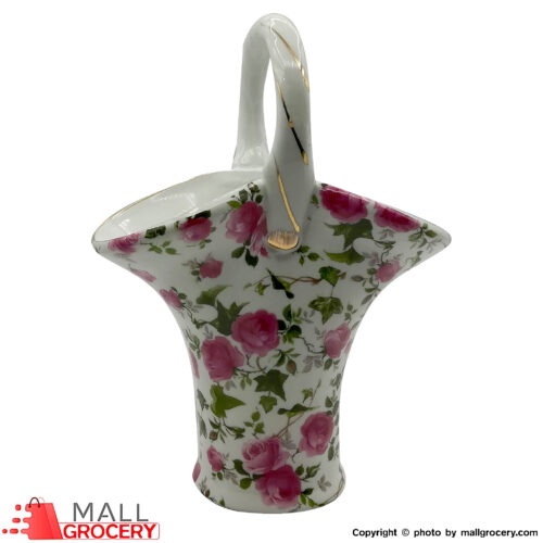 Golden Star-Vase Pink Flower Design