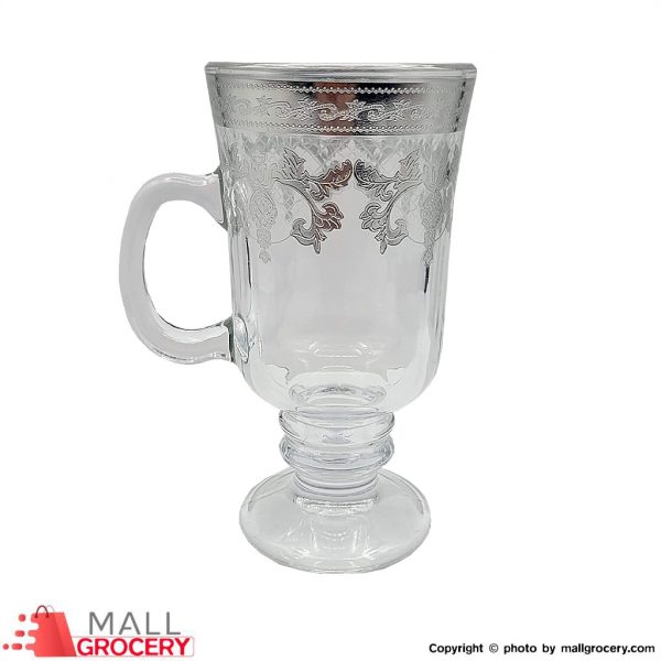 Golden Star-Glass Mug Silver Single Touch With-Set of 6
