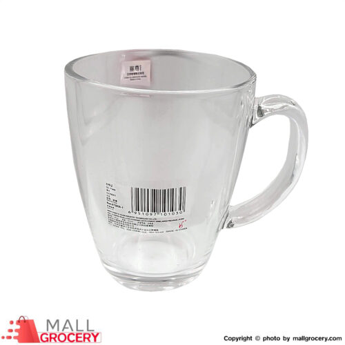 Blinkmax-Glass Mug Clear With Handle-Set of 6