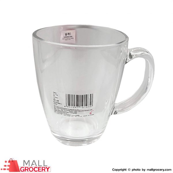 Blinkmax-Glass Mug Clear With Handle-Set of 6