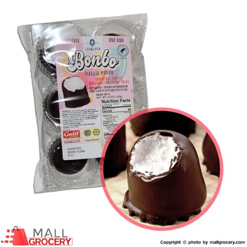 Galil-Chocolate Coated Marshmallow-6 Cream Puff 3.5 0z 100 gr