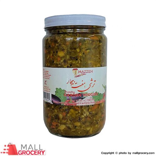 Mazzeh-Pickles Crunchy Garden Vegetables-Haft Bijar-Torshi 32 Oz 946 ml