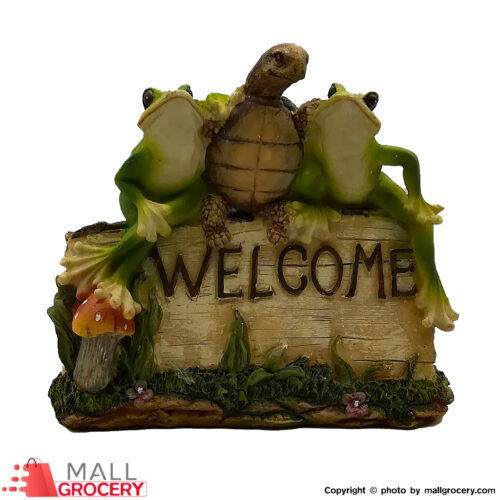 Statue Garden Welcome Frog And Turtle