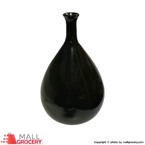 Vase Glass Black For Decor