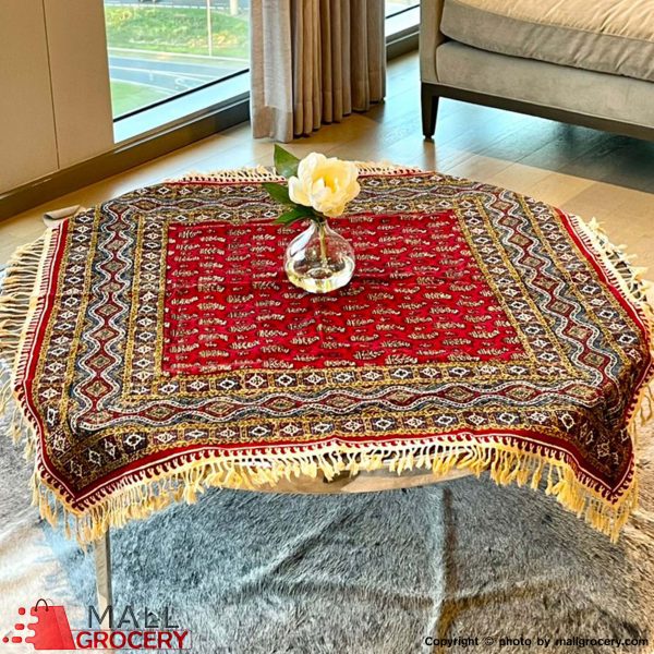 Termeh Tablecloth Hand-Painted and Hand-Woven 45x45-102
