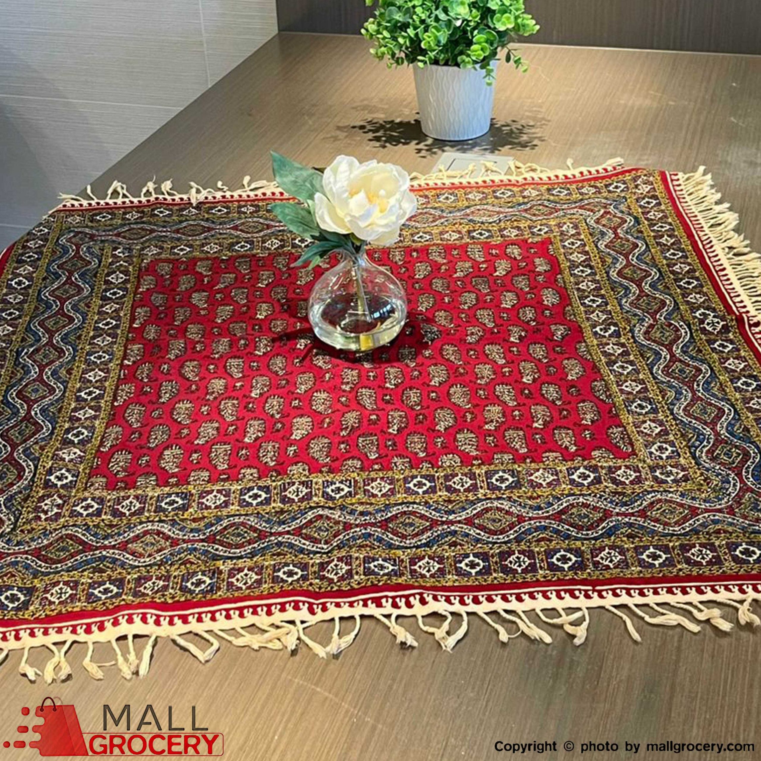 Termeh Tablecloth Hand-Painted and Hand-Woven 45x45-102 - Image 2