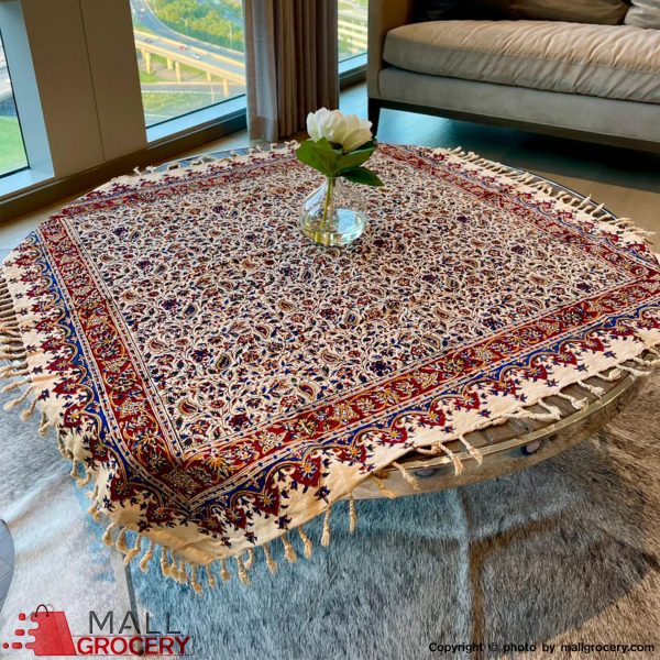 Termeh Tablecloth Hand-Painted and Hand-Woven 45x45-103
