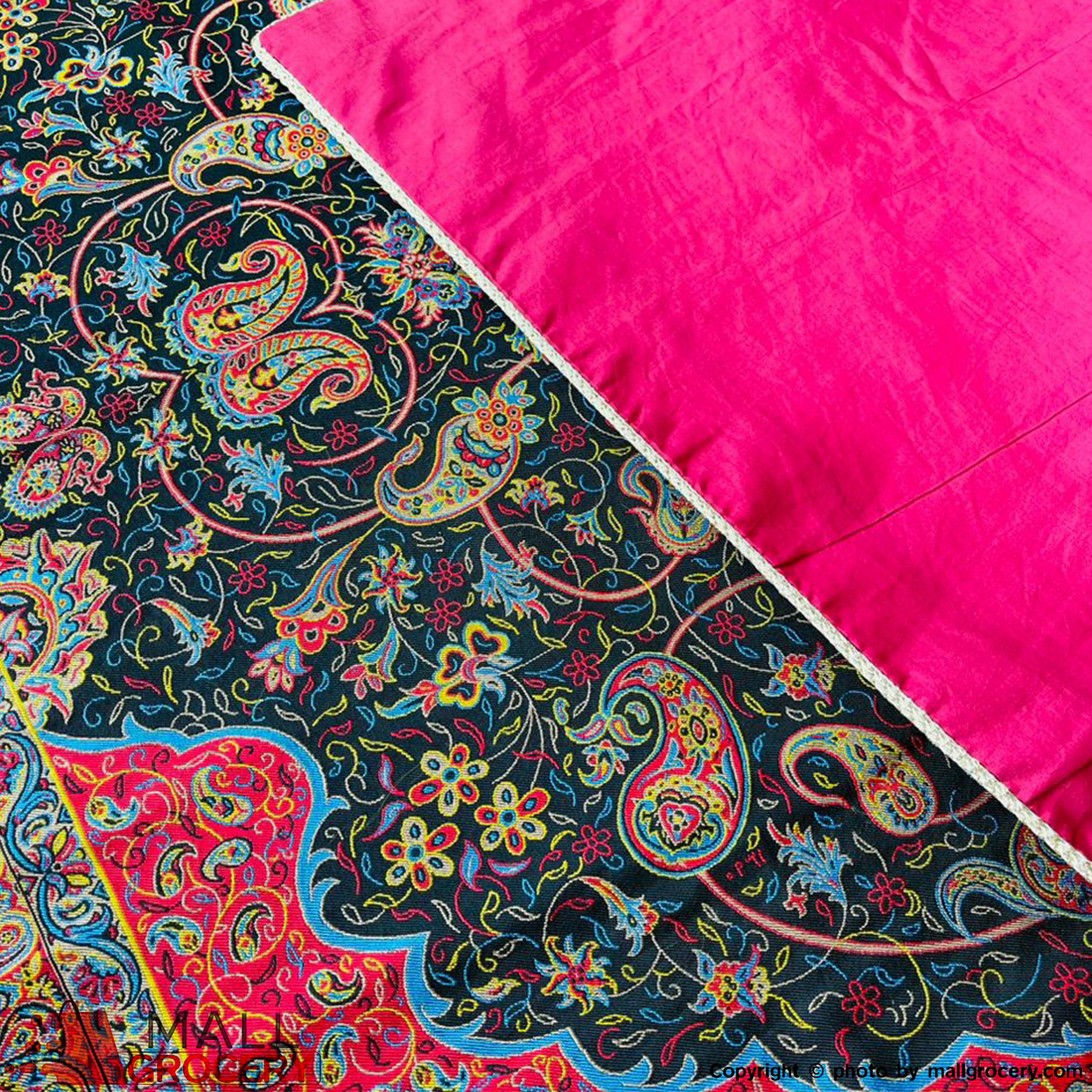 Hand Painted and Hand-Woven Unique Designed Table Cloth-The art of Termeh-40x38-106 - Image 2