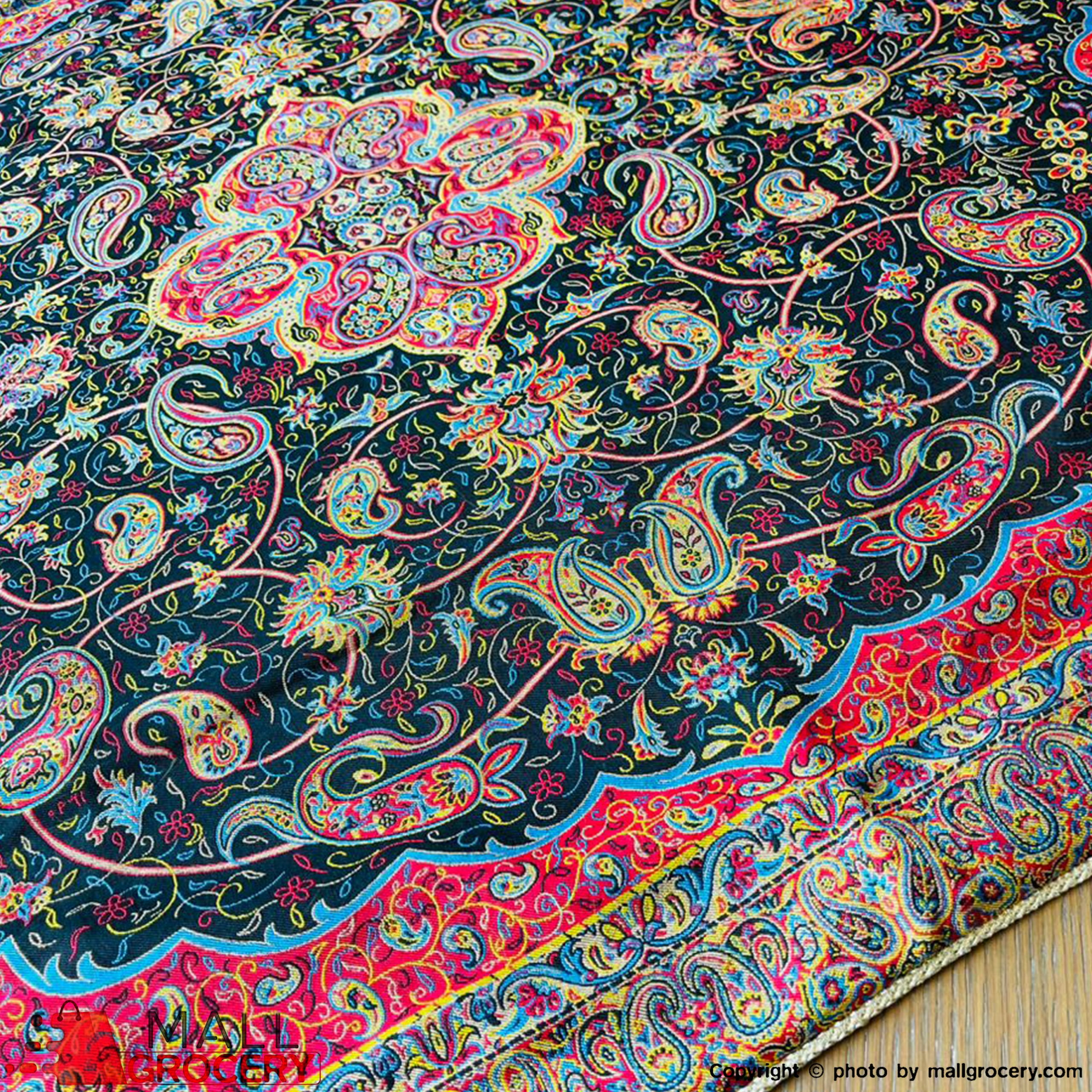 Hand Painted and Hand-Woven Unique Designed Table Cloth-The art of Termeh-40x38-106 - Image 4