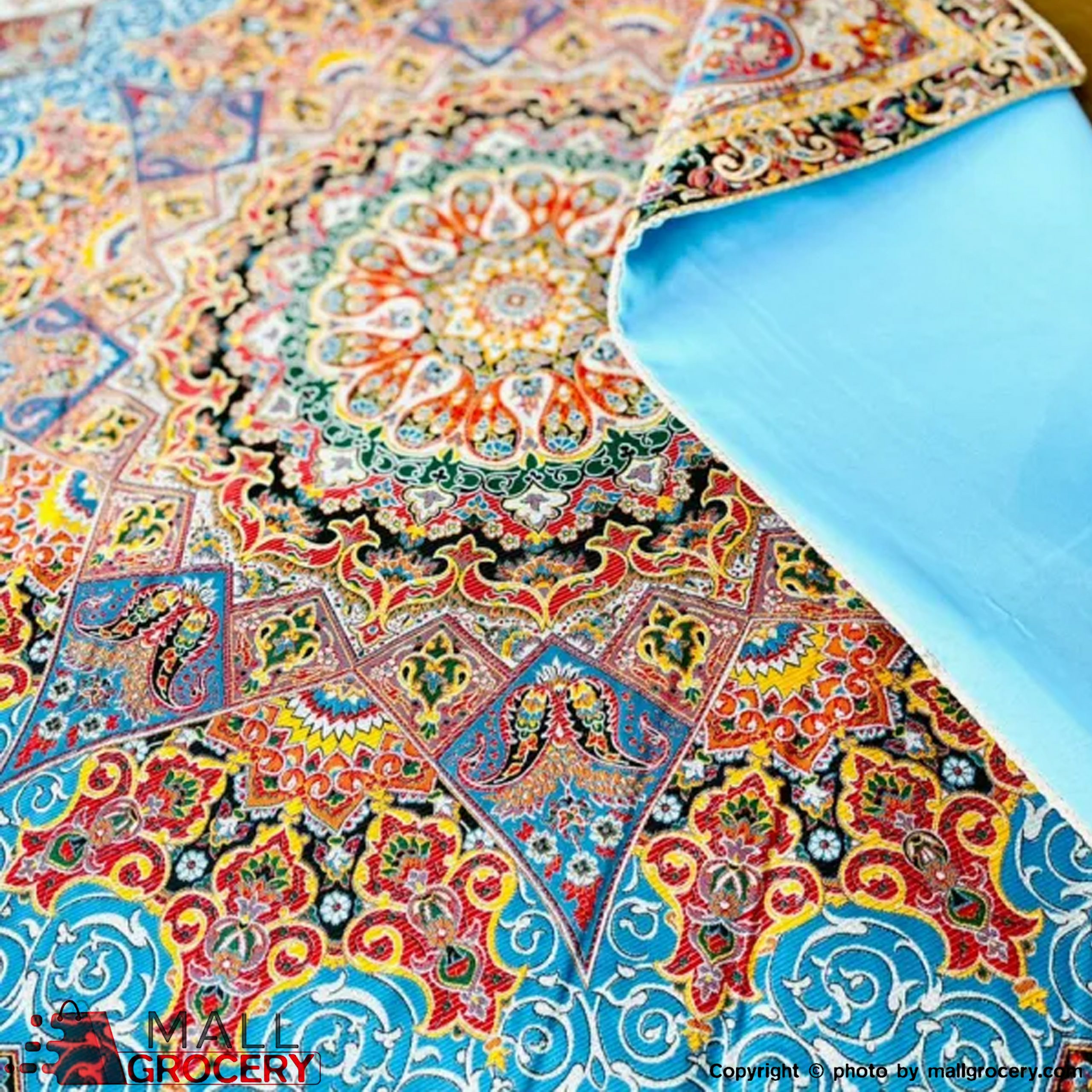 Hand Painted and Hand-Woven Unique Designed Table Cloth-The art of Termeh-40x38-107