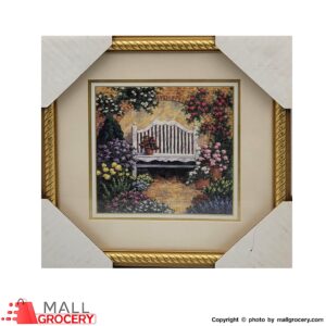 Kirklands- Photo Frame Square Golden Round(9*9)