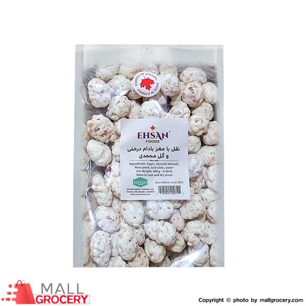 Ehsan-Noghl Rose Almond Candy 0.88 Lb 400 Gr