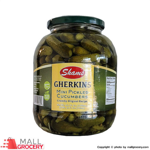 Shams-Cucumbers Gherkins Mini Pickles 46.3 Oz. 1368 ml