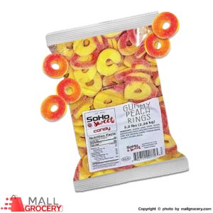 Soho Sweet-Gummy Peach Rings 1 Lb 454 Gr