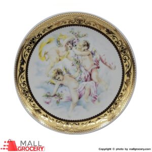 Decorative Wall Plate With Angel Design