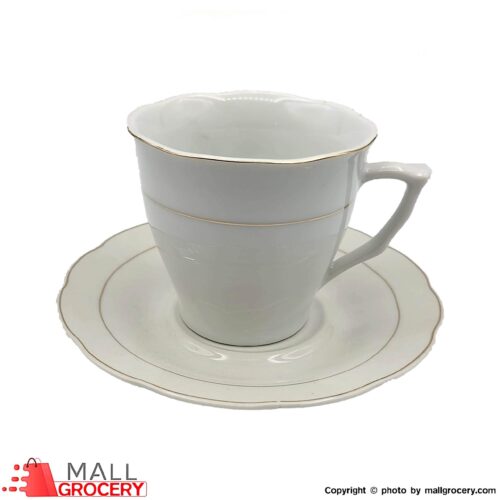 Alpine Cuisine-Cups and Saucers Ceramic Set of 6