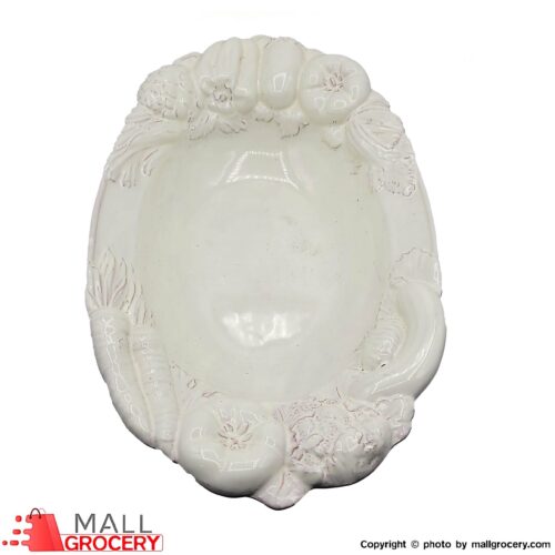 Tadinate -Dish Decorative White Ceramic
