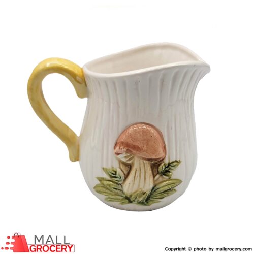 Ceramic Sauce Mug With Mushroom Design