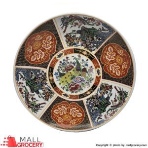Plate Decorative Peacock Design Ceramic