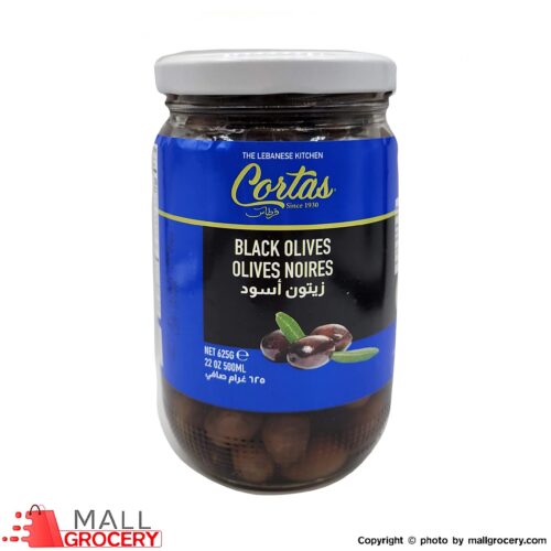 Cortas-Black Olives 22 Oz 625 Gr
